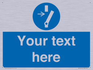 Custom Disconnect Sign